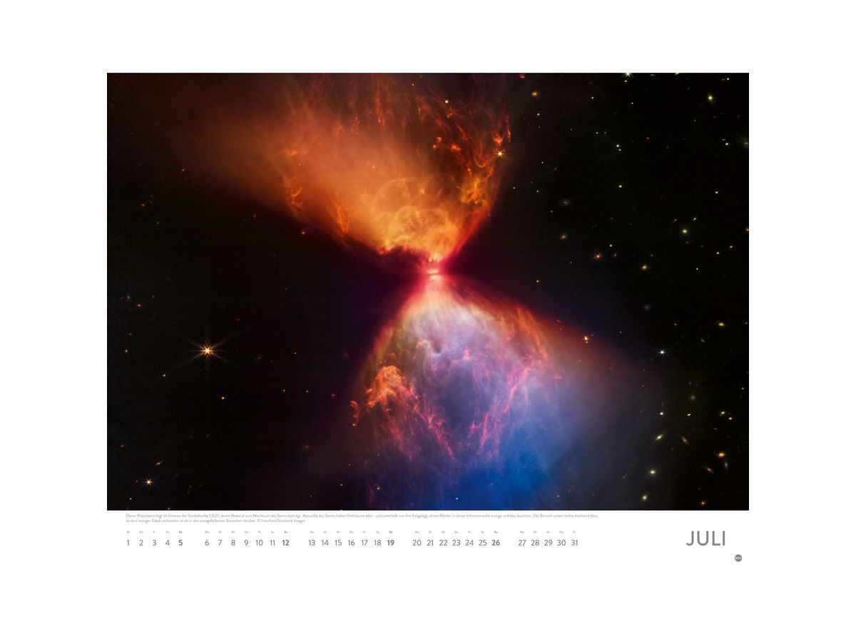 HEYE Bildkalender 2026 23229+26 Das Universum DE 44x34cm (9783756411818)