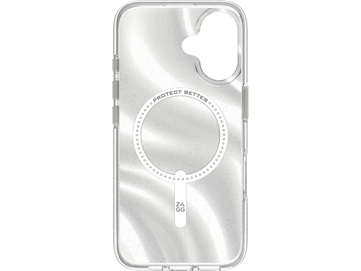 ZAGG Milan Cases Snap Apple 702315118 iPhone 16,Swirl Glitter (0840390319548)