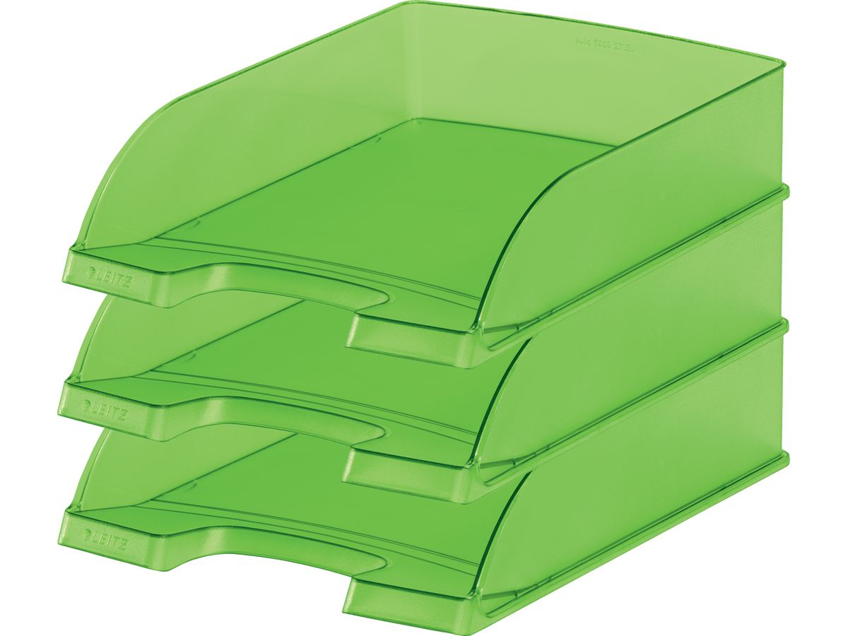 LEITZ Corbeille à courrier Plus A4 52270056 vert gelée (4002432398706)