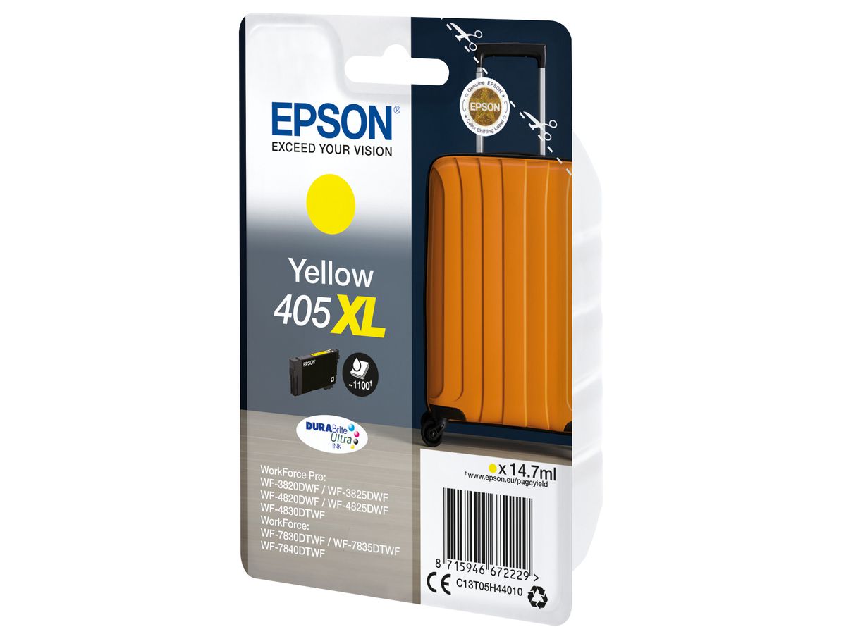 EPSON Cartouche d'en. 405XL yellow T05H44010 WF-7830DTWF 1100 pages (8715946672229)