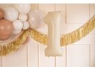 PARTYDECO Palloncino in foil no. 1 72cm FB230P-1-013 beige (5904555034983)