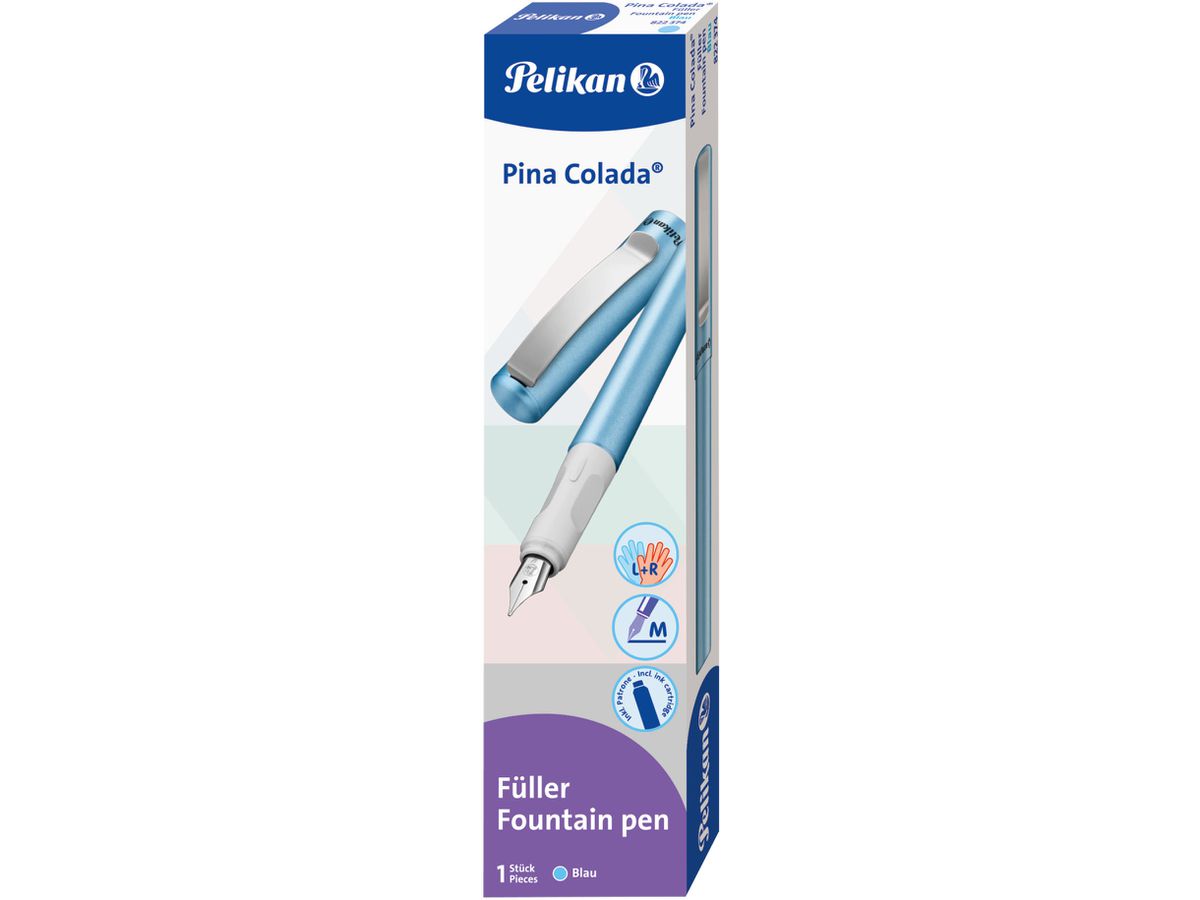 PELIKAN Stylo plume Pina Colada M 822374 blau (4012700822376)