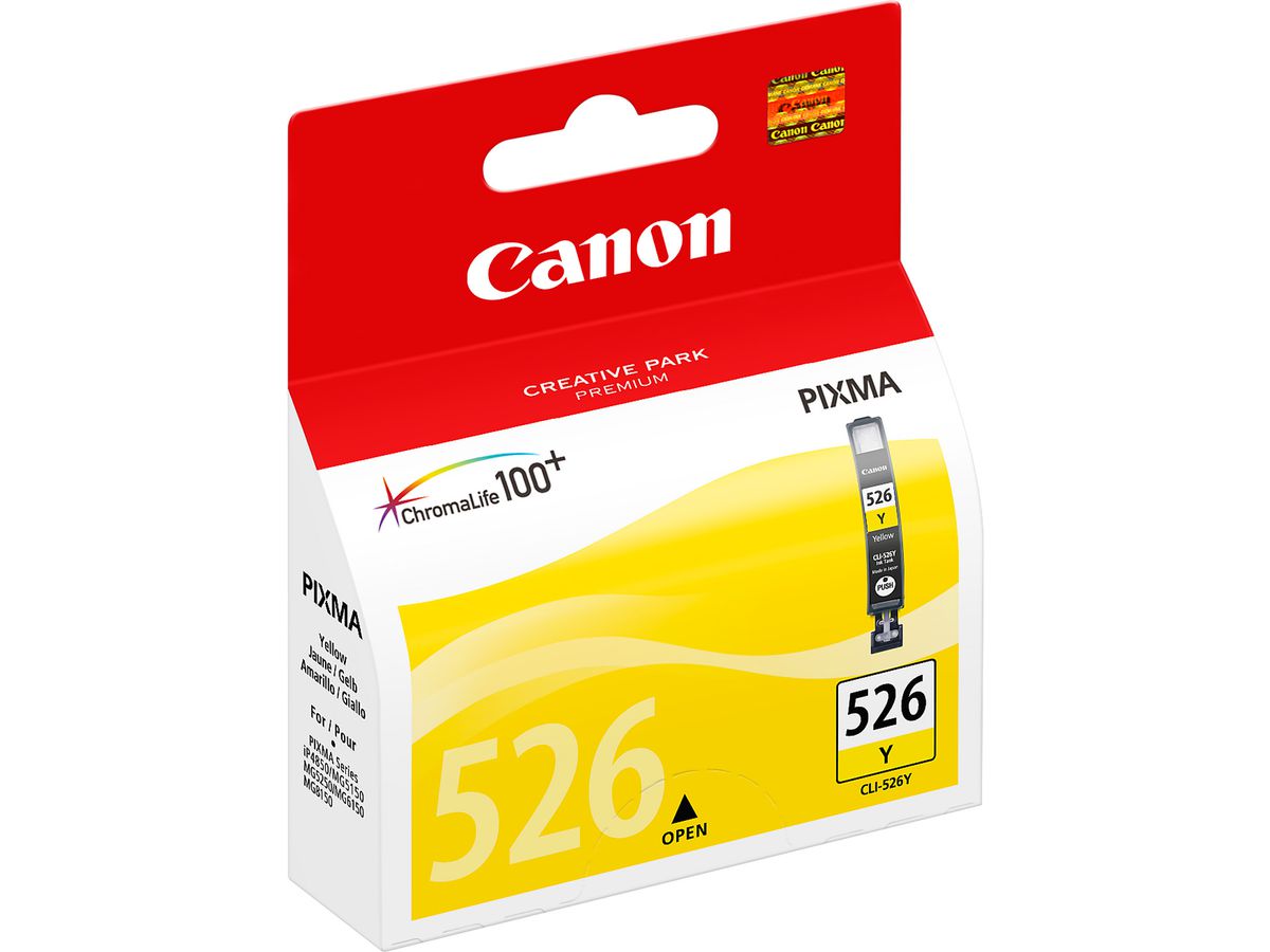 CANON Tintenpatrone yellow CLI-526Y PIXMA iP 4850 9ml (4960999670058)