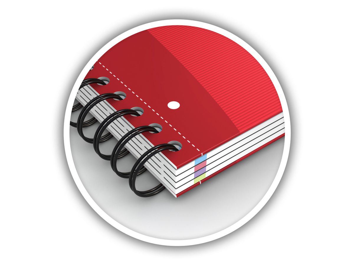 OXFORD Adressbuch Office A5 100101258 4 Farben, liniert 90g 80 Blatt (3020120028002)