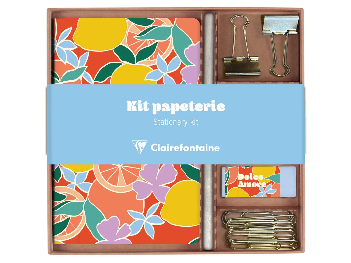 CLAIREFONTAINE Schreibset DolceAmore 15-tlg. 116283C inkl. Notizbuch 32 Blatt (3329681162836)