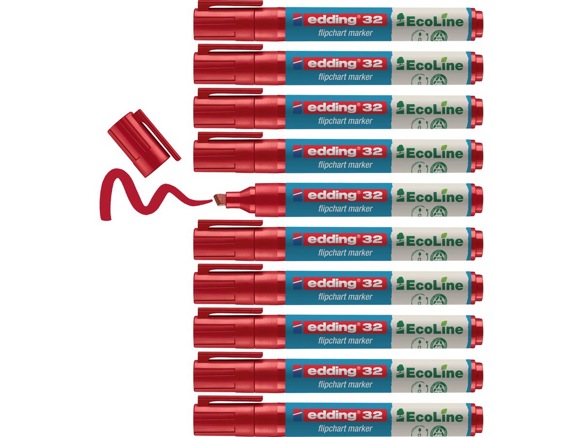 EDDING Flipchart Marker 32 1-5mm 32-2 rosso (4004764946952)