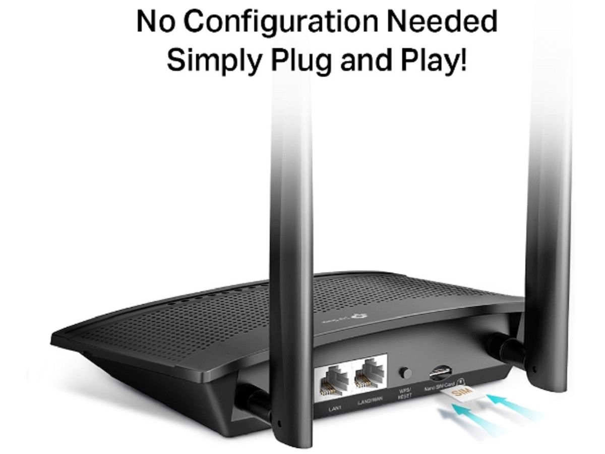 TP-LINK Wireless N 4G LTE Router TL-MR100 300Mbps (6935364088804)