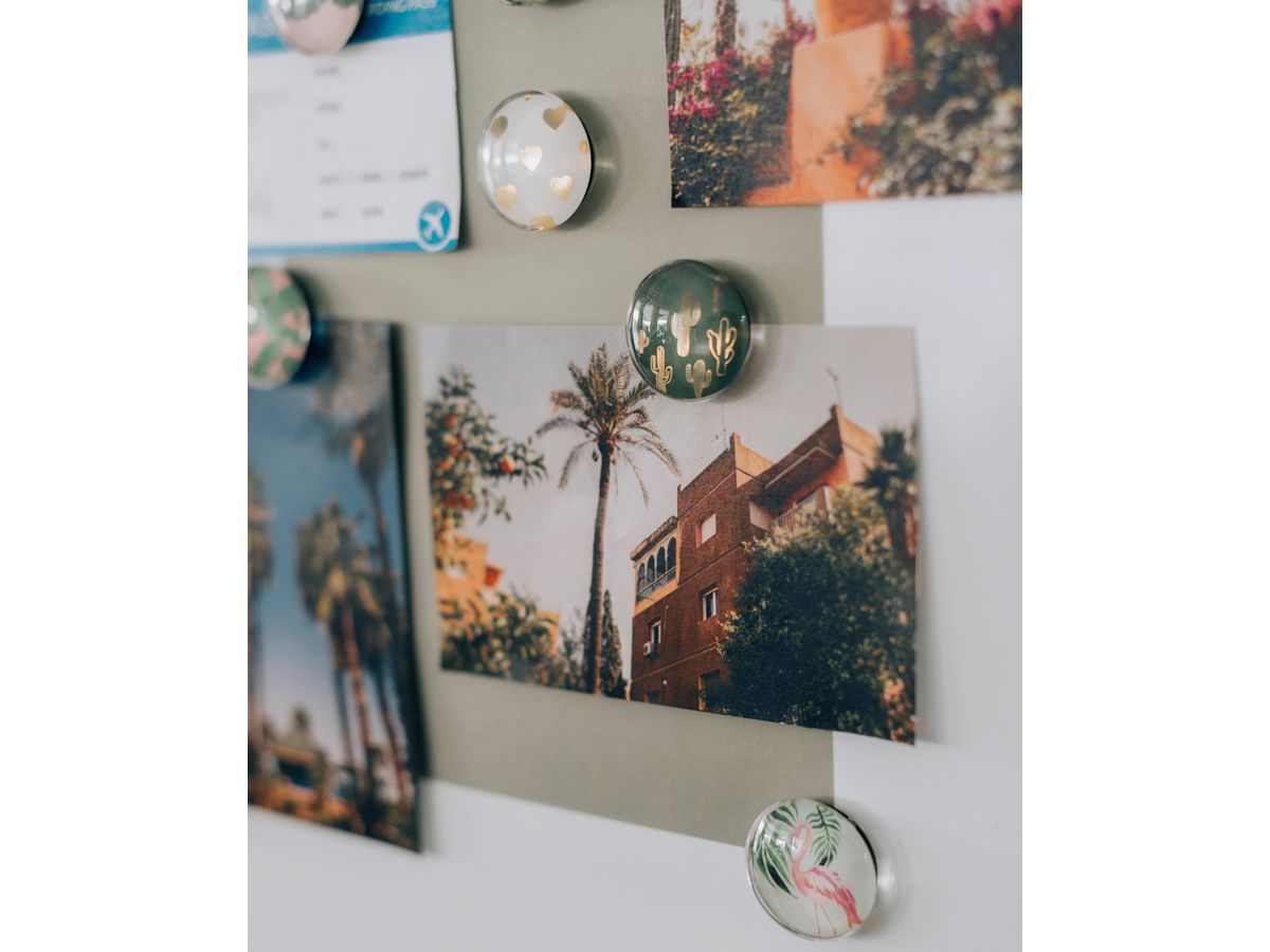 I AM CREATIVE Aimant été Let`s Organize 4035.51 Verre, 3x1cm 6 pièces (7611983215485)