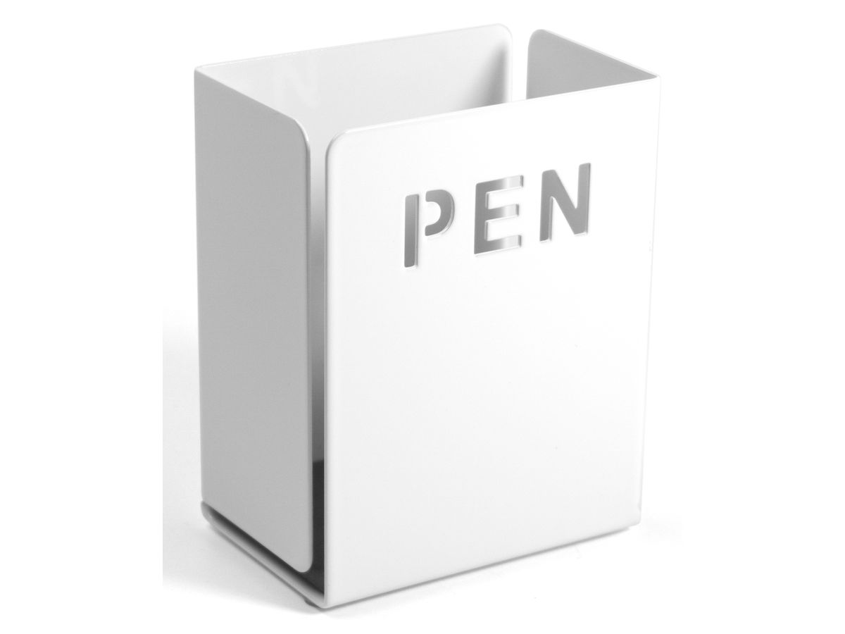TRENDFORM Stifteköcher PEN GK3610 Metall 8x10x5cm weiss (7640111238898)