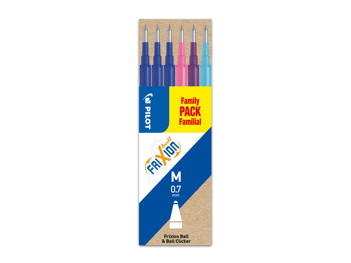 PILOT Mine FriXion Refill 0,7mm BLSFR7S63 6 pezzi (4902505525650)