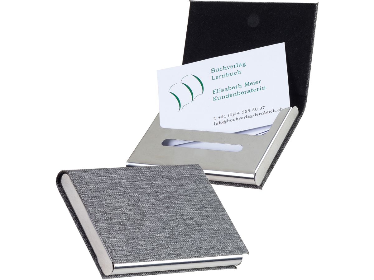 KOLMA Visitenkartenhalter RPET 14.303.03 grau 20 Karten 9.6x6.2x1.5cm (7611967140093)