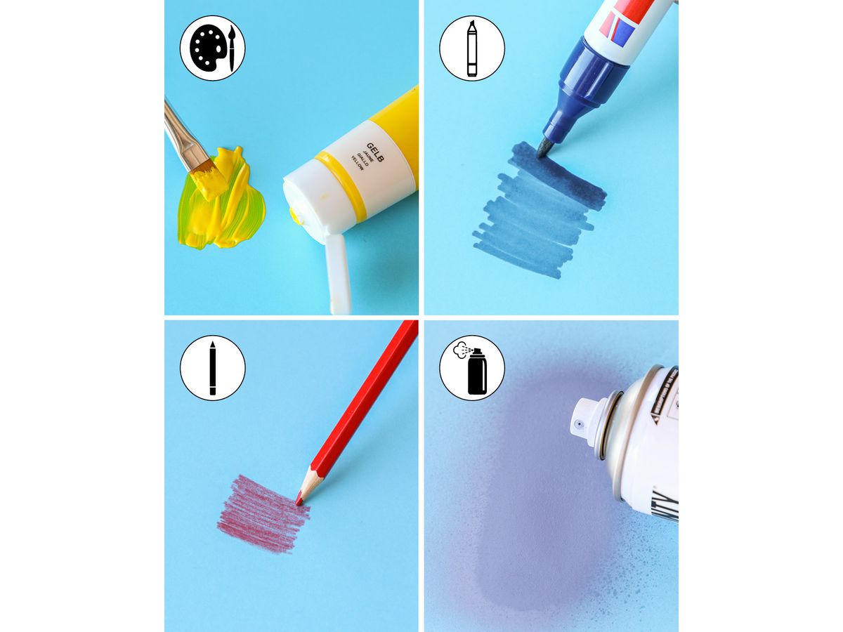 I AM CREATIVE Cartone per foto 50x70cm 2902498323 270g, grigio scuro (8714677254353)