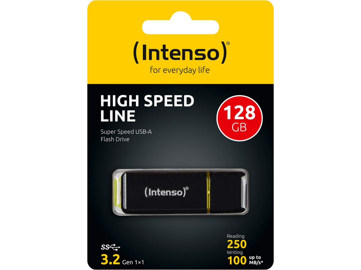INTENSO USB-Stick High Speed Line 3537491 128GB, USB 3.2 Gen 1x1 (4034303026876)