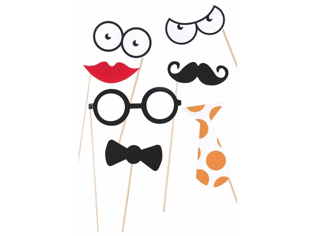 I AM CREATIVE Party Props-Sticks, 20cm 6010.22 8 Stück (7611983184767)