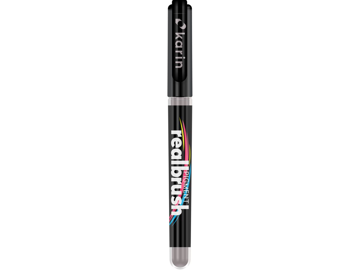 KARIN Real Brush Pen 0.4mm 33Z435 Pigmento, grigio caldo 2 (5904446032388)