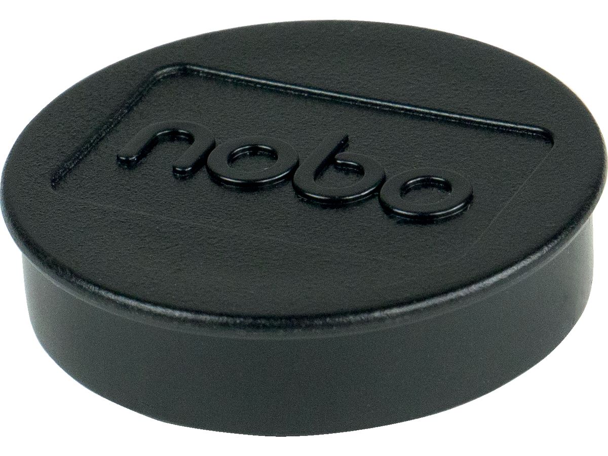 NOBO Calamita rotonda 38mm 1915305 nero 10 pezzi (5028252611275)