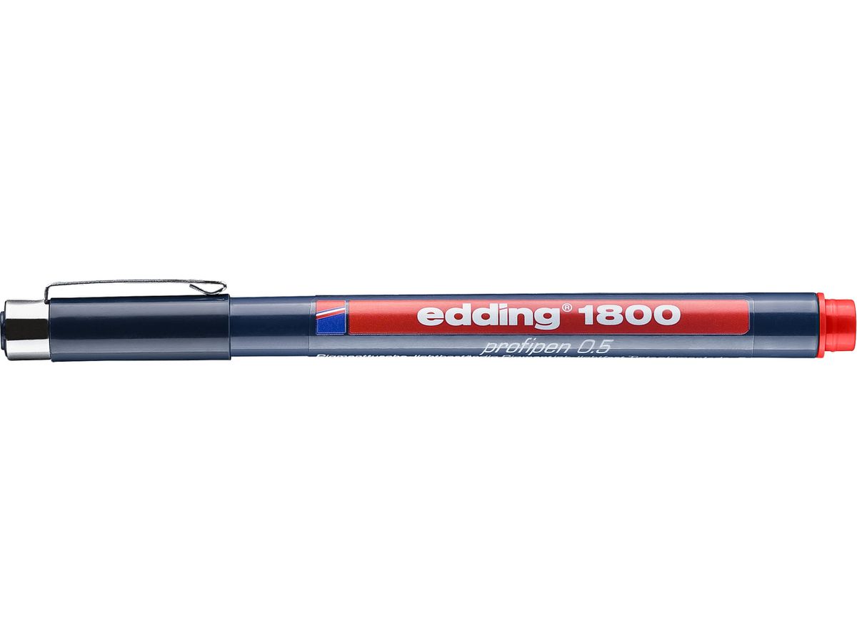 EDDING Profipen 1800 0.50mm 1800-2-05 rosso (4004764044368)