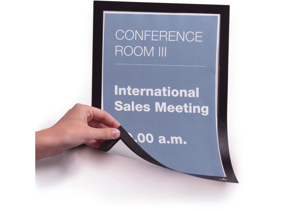 DURABLE Magnetic Duraframe A4 486901 noir 5 pcs. (4005546405667)