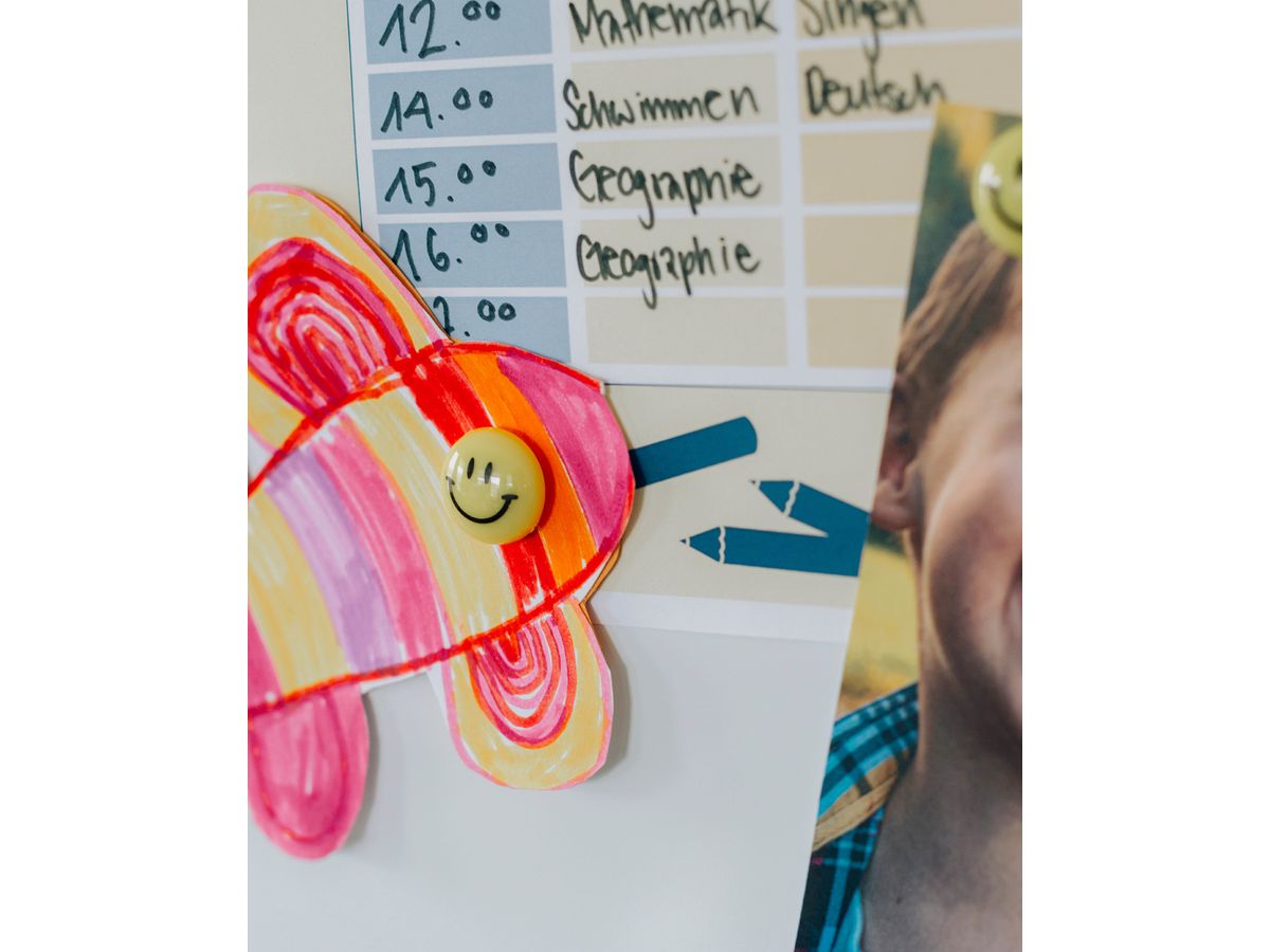 I AM CREATIVE Aimant Smilies Let`s Organize 4035.65 20mm 8 pièces (7611983215201)