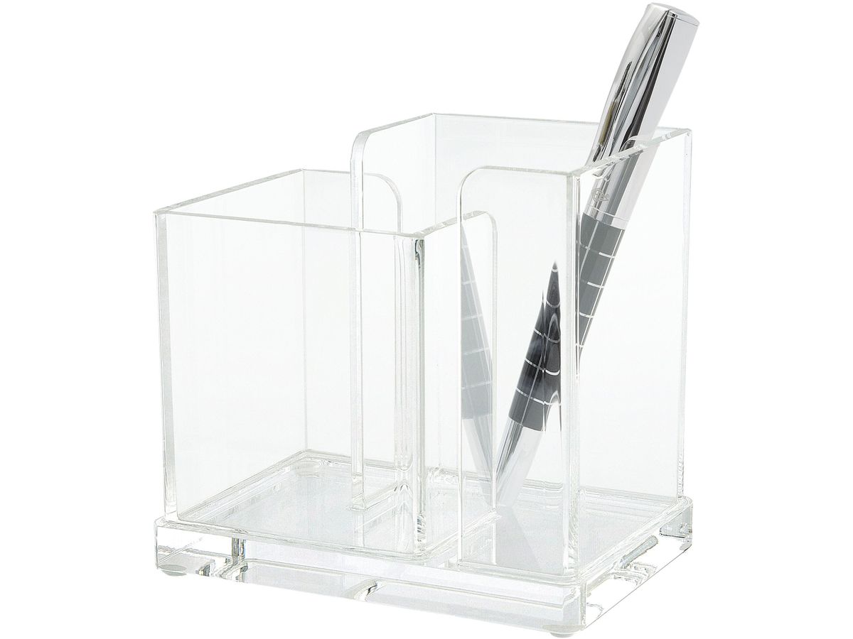 WEDO Butler CRISTALLIC Acryl 606016 2 Fächer 12x10x8.5 transp. (4003801851037)