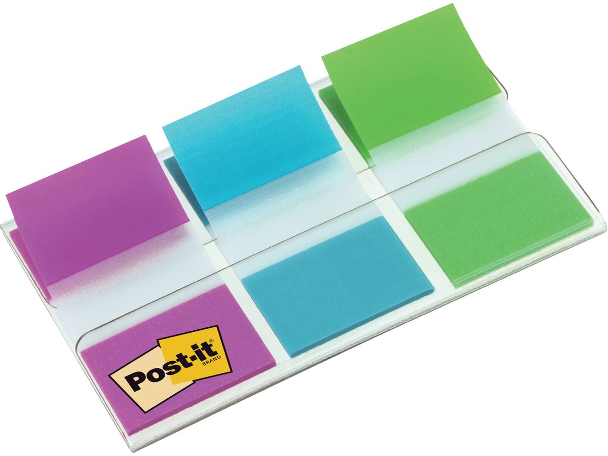 POST-IT Dispenser Index 24x43.1mm 680-PBGEU lila,blau,grün 3x20 Stück (0051135809976)