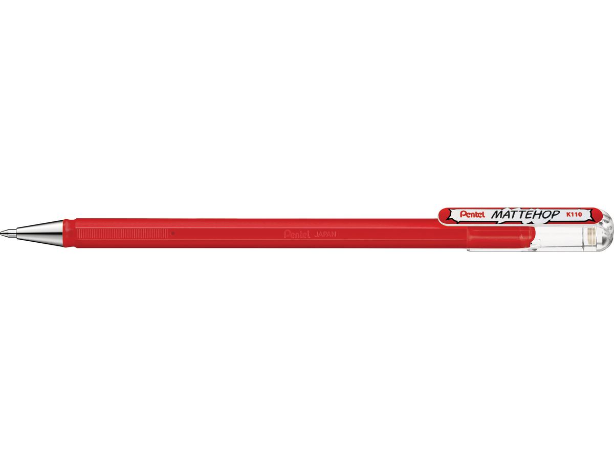 PENTEL Rollerball Mattehop 0.5mm K110-VBX Mattehop rosso (0884851059826)