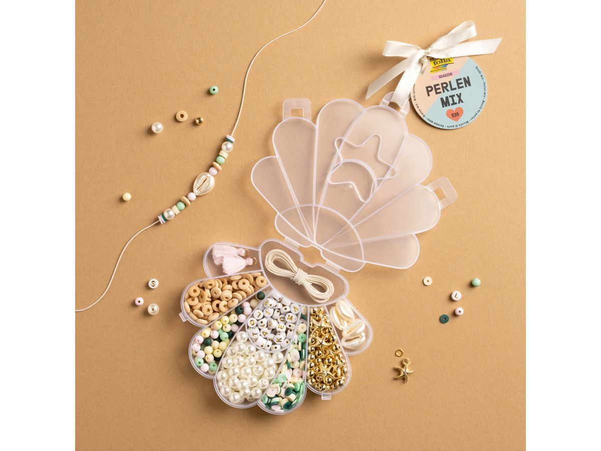 FOLIA Miscela di perline 32020 Seaside 535 pezzi (4001868133257)