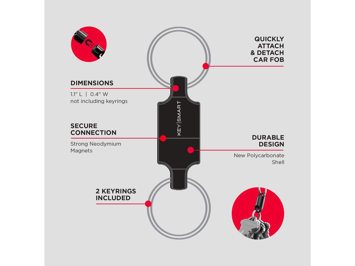 KEYSMART MagConnect Classic KS814-TI Titanium (0810024050437)