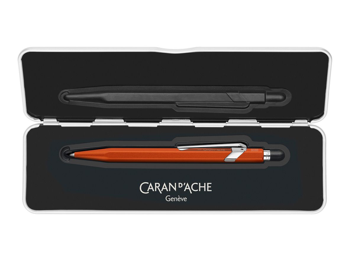 CARAN D'ACHE Penna sfera 849 Colormat-X 849.776 arancione, Slimpack (7630002352123)