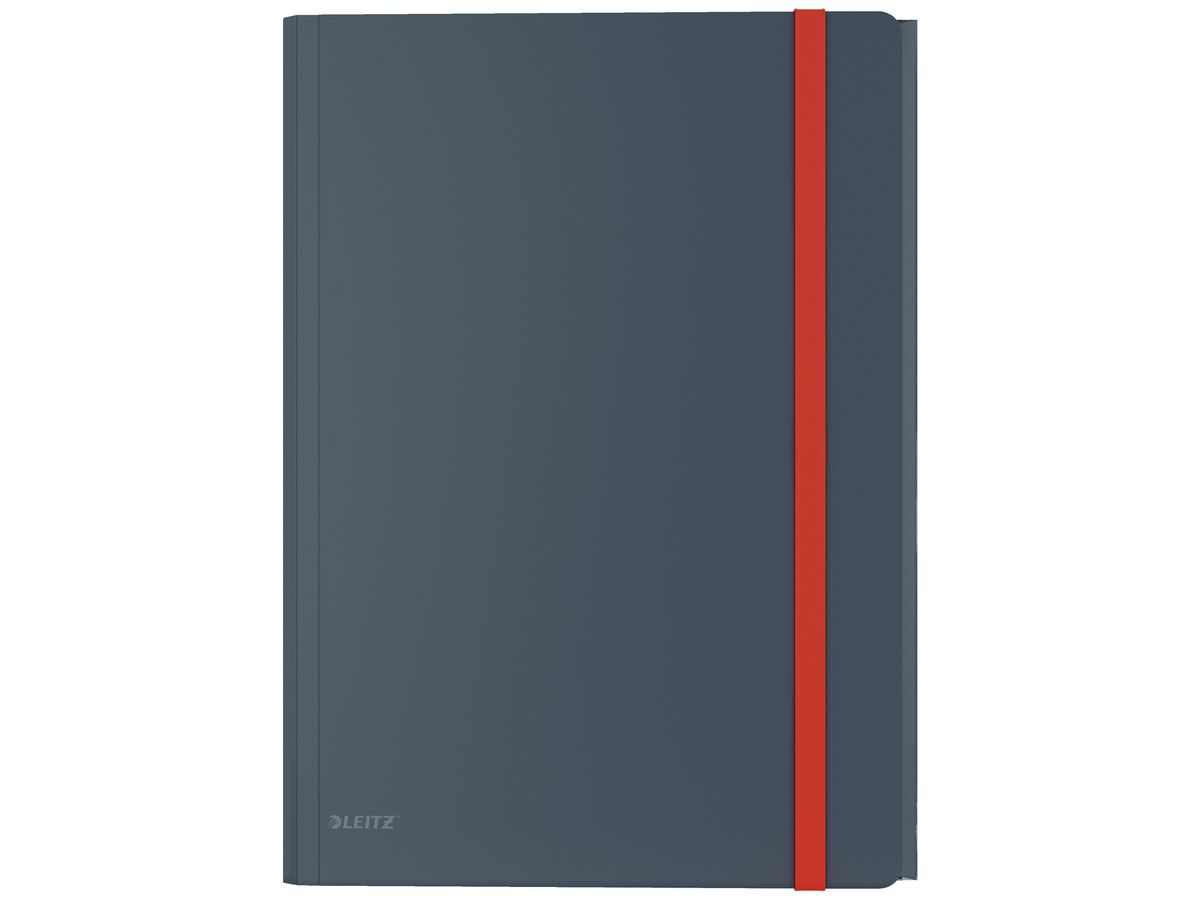 LEITZ Pochettes à élast. Cosy A4 4619-00-89 gris, PP (4002432125715)