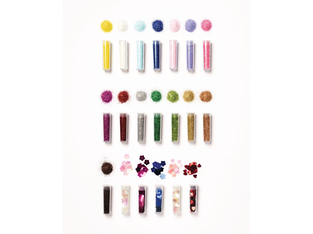 FOLIA Set glitter e paillettes BIO L 5781 Rainbow (4001868133523)