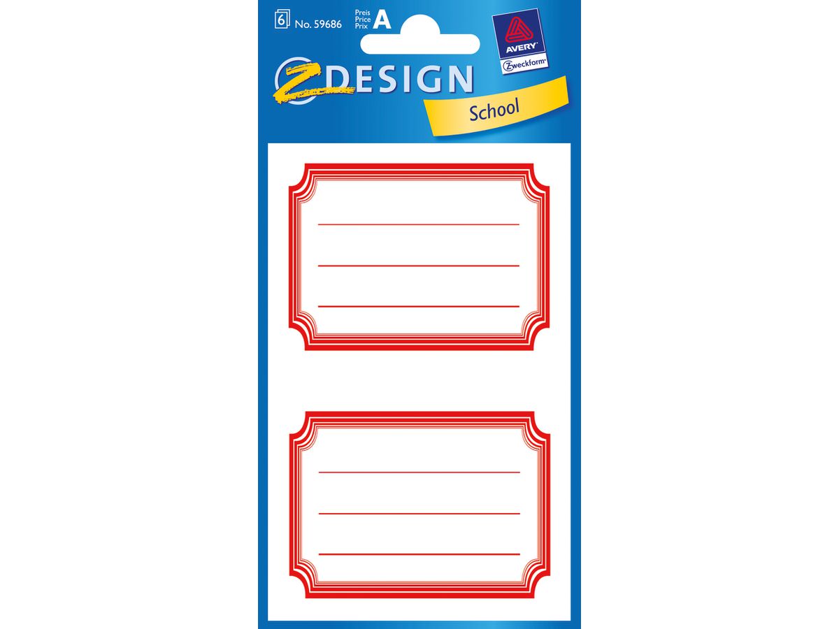 Z-DESIGN Sticker School 59686 Motivo 6 pezzi (4004182596869)