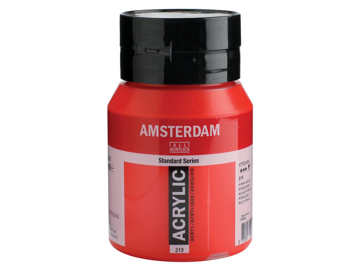 AMSTERDAM Peinture acrylique 500ml 17723152 pyrrolerouge 315 (8712079281632)