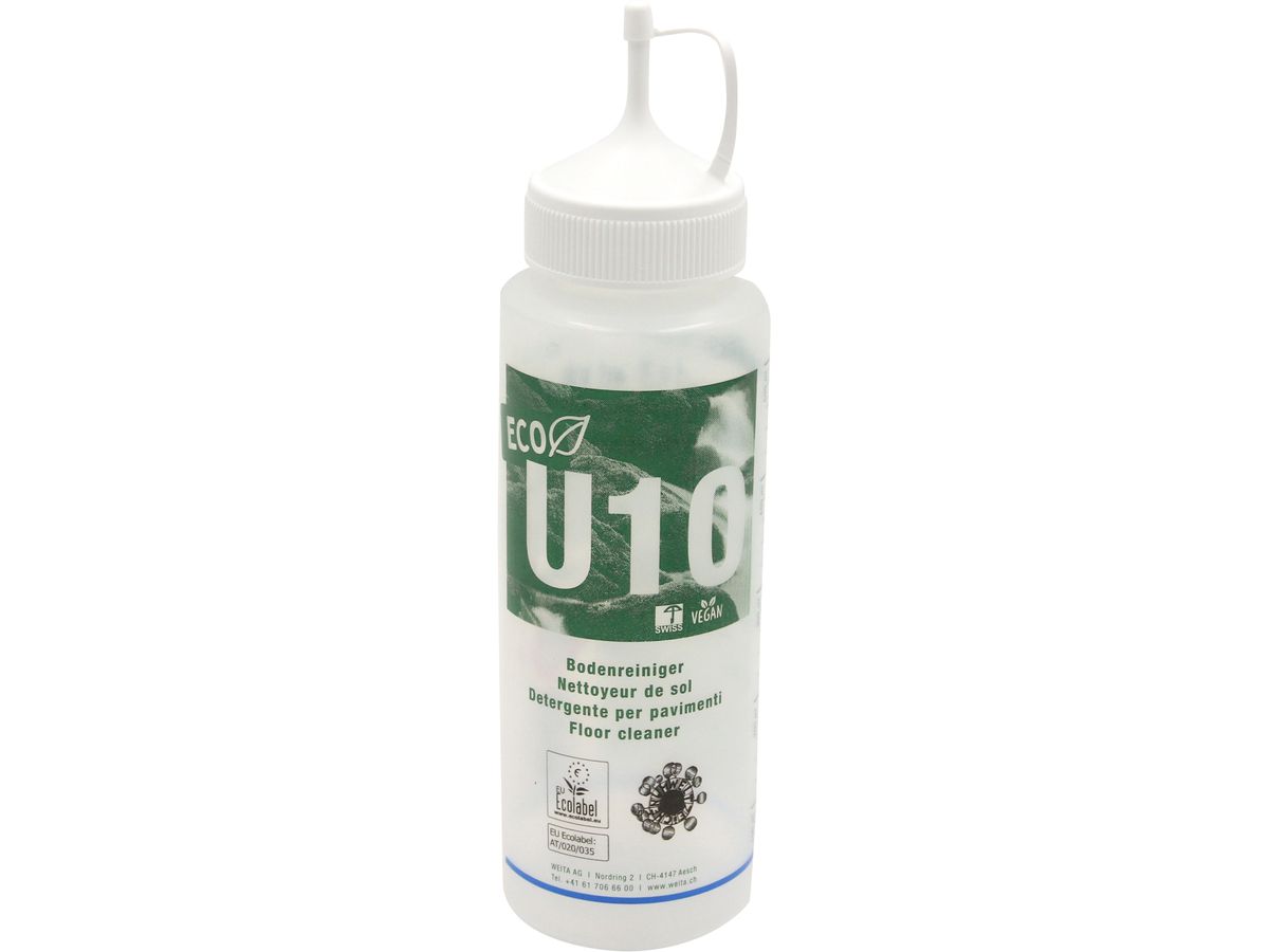 WEITACLEAN Detergente per pavimenti 500ml 75495.14399 U10 ECO, botiglia vuota (7610588108864)
