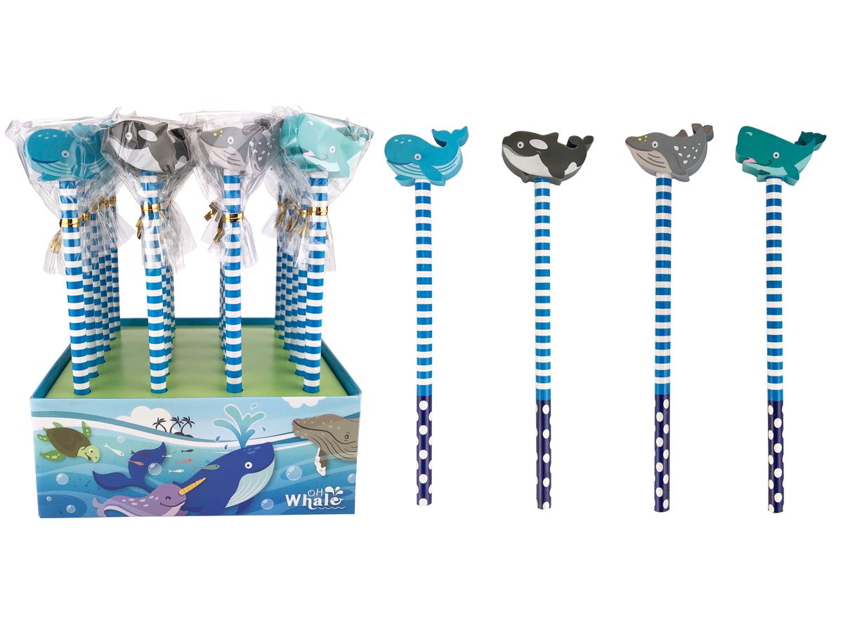 ROOST Matita con gomma OWRE-001 On Whale 4 ass. (7612532055217)