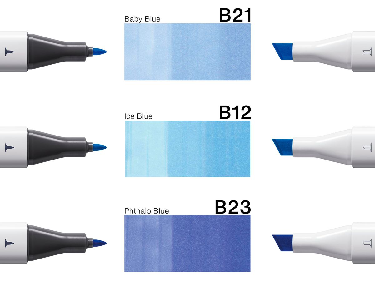 COPIC Marker Classic Designer 200750309 Skyline tints 3 pezzi (4013695268767)