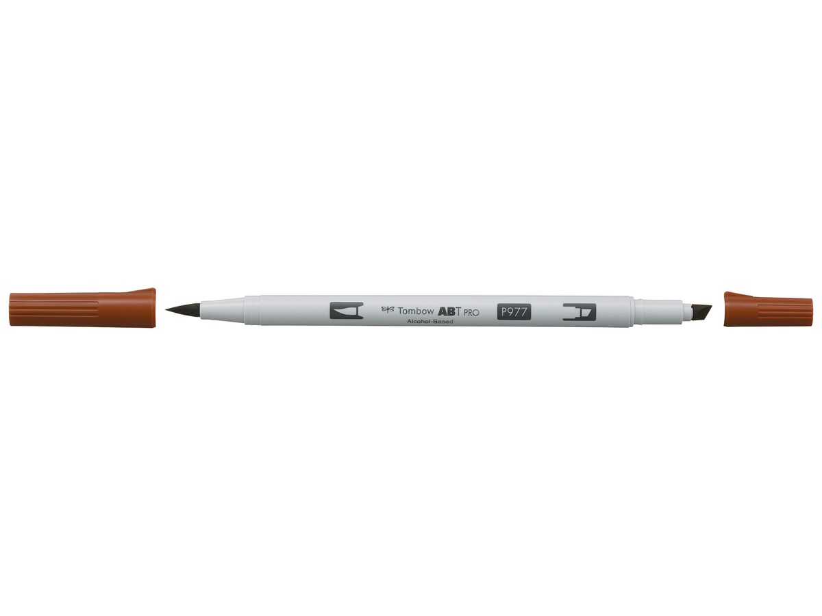 TOMBOW Dual Brush Pen ABT PRO ABTP-977 saddle brown (4901991648874)