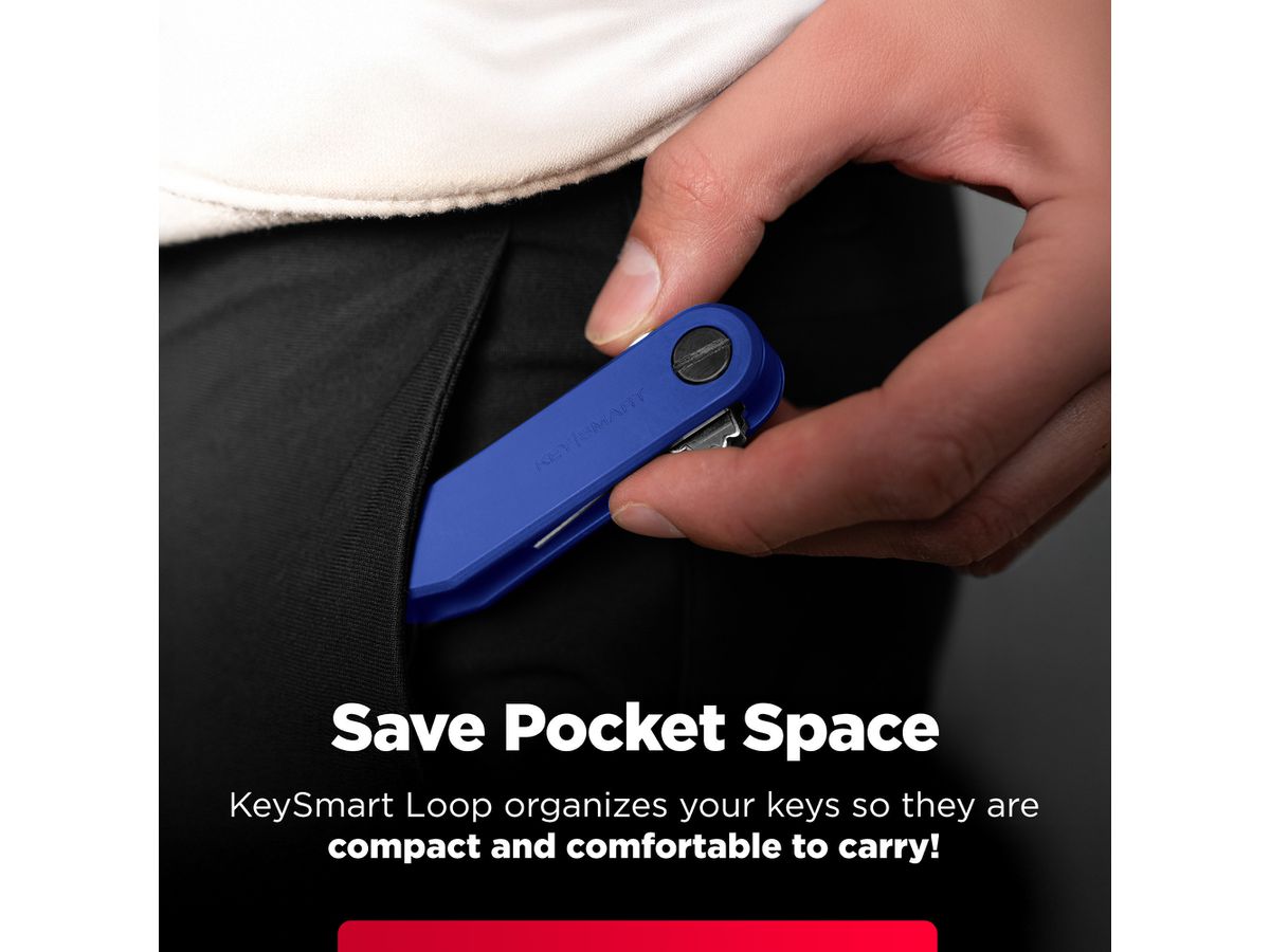 KEYSMART Loop Key Holder KS044-BLU Blue (0810024058532)