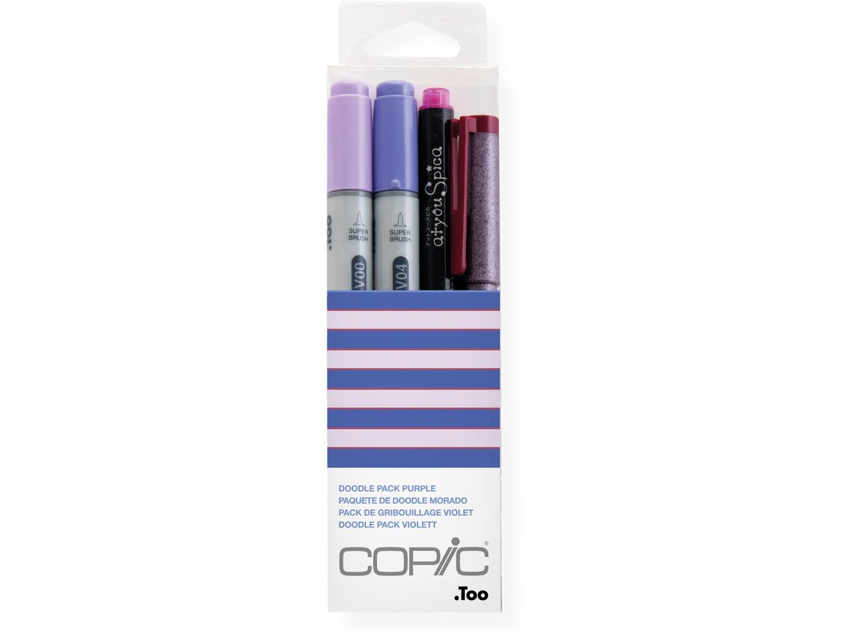 COPIC Marker Ciao 22075646 Doodle pack Purple, 4 pcs. (4511338053881)