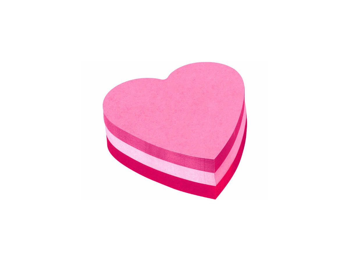 POST-IT Sticky note cubo Cuore 2007H 3-colori, 225 fogli (3134375349864)