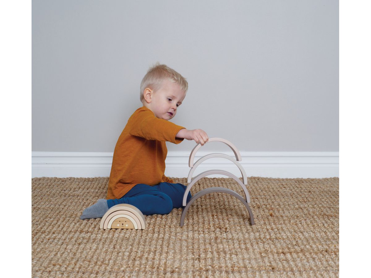 JABADABADO Stapelspiel Regenbogen W7223 Nature Line (7332599072230)