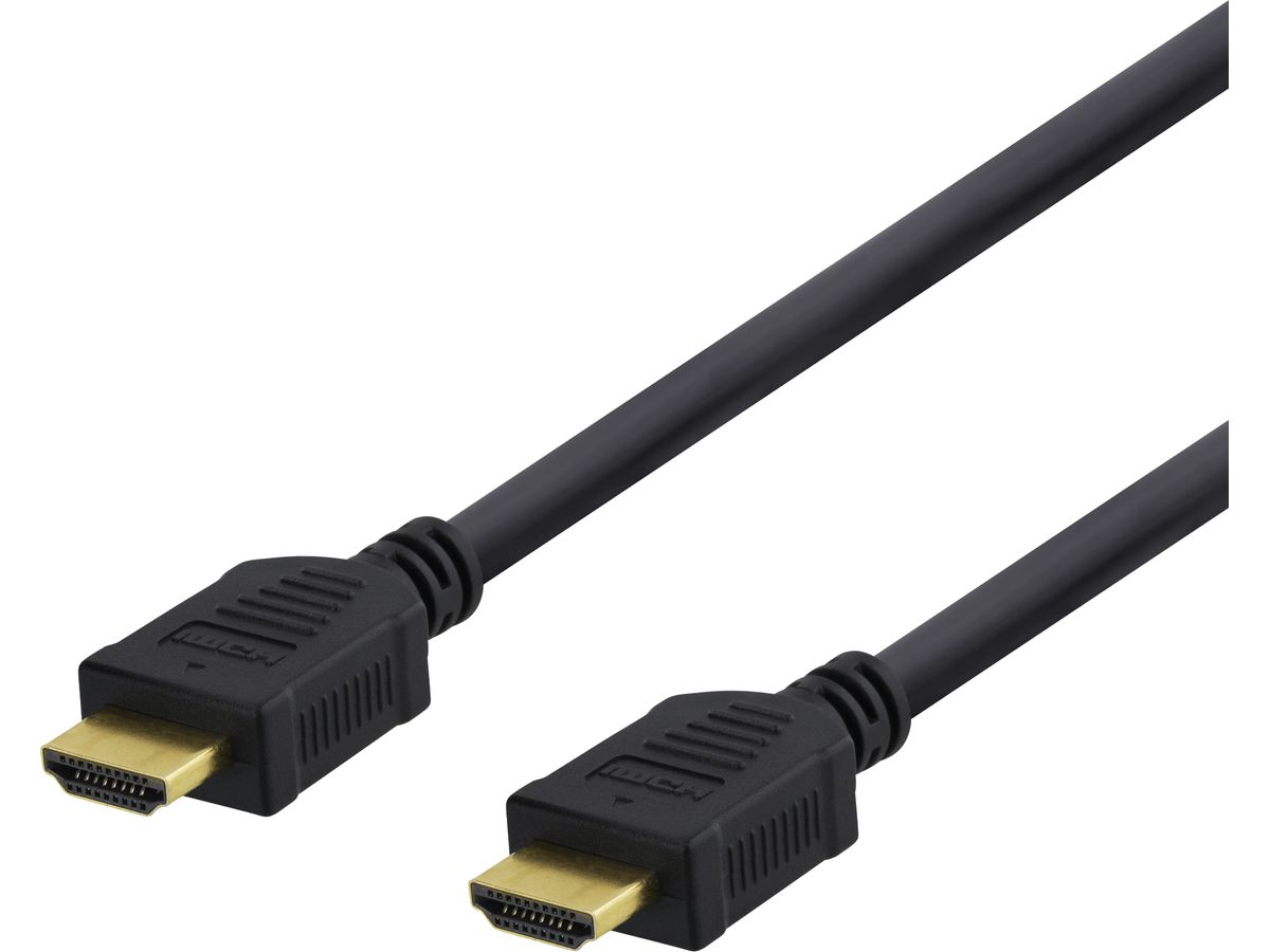 DELTACO HDMI cable Highspeed Premium HDMI-1015D w/Ethernet, 4K UHD,1.5m, Bl. (7333048036018)