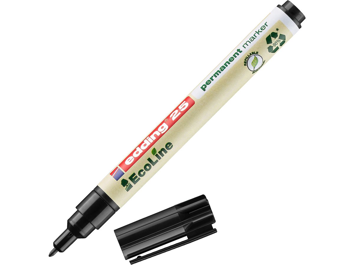 EDDING Permanent Marker 25 EcoLine 25-1 noir (4004764957385)