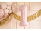 PARTYDECO Palloncino in foil no. 1 72cm FB230P1081J rosa (5904555034181)