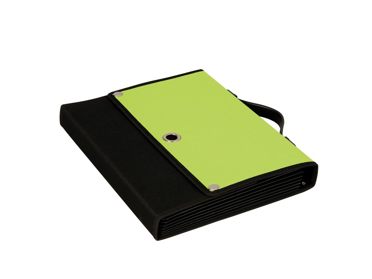 DUFCO 3-Way Flip File A4 51500.03841 verde/nero 6 scomp. (7612176076821)