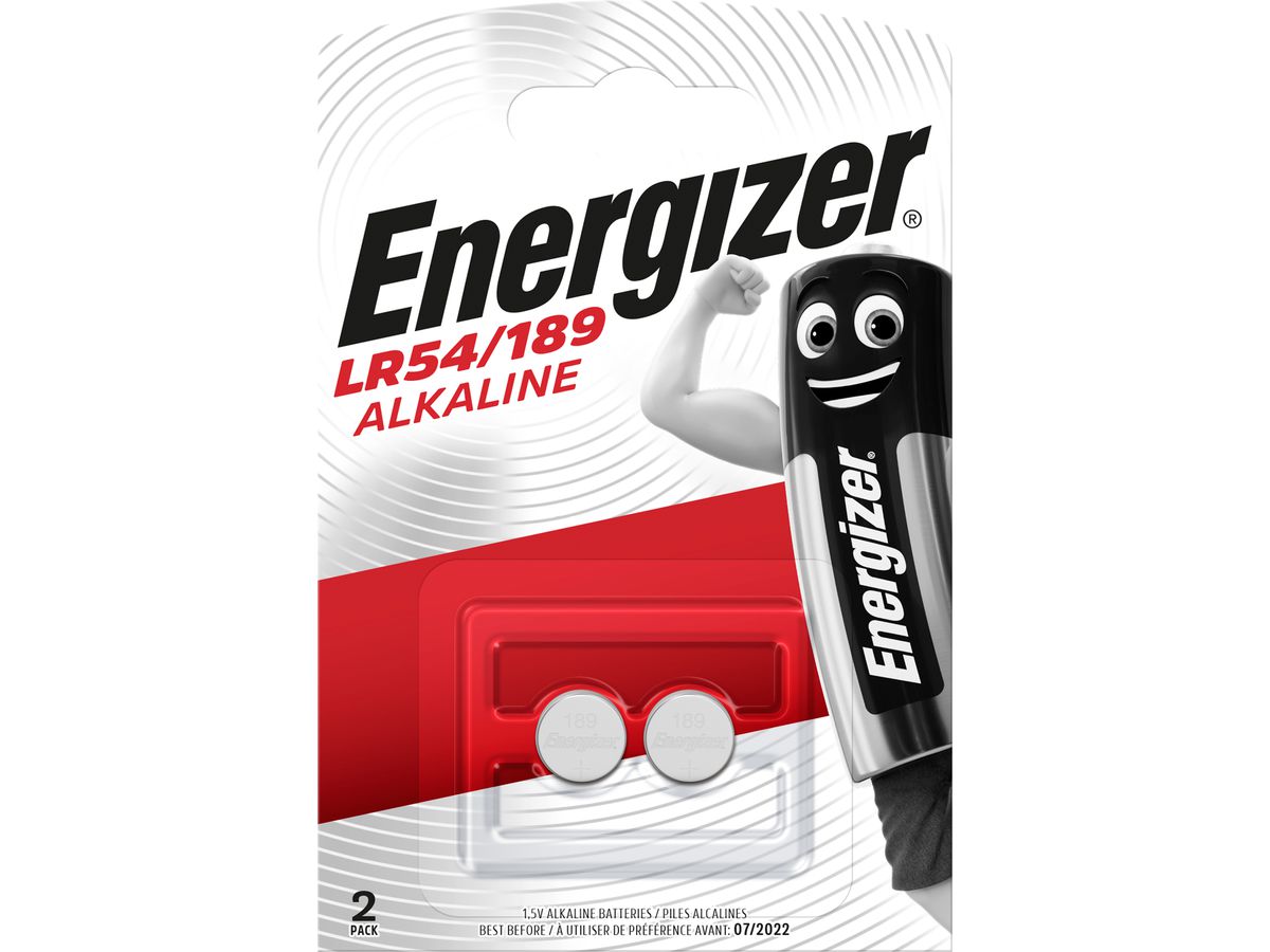 ENERGIZER Batterie Alkali 1,5 V E301536700 LR54/189 2 Stück (7638900083088)