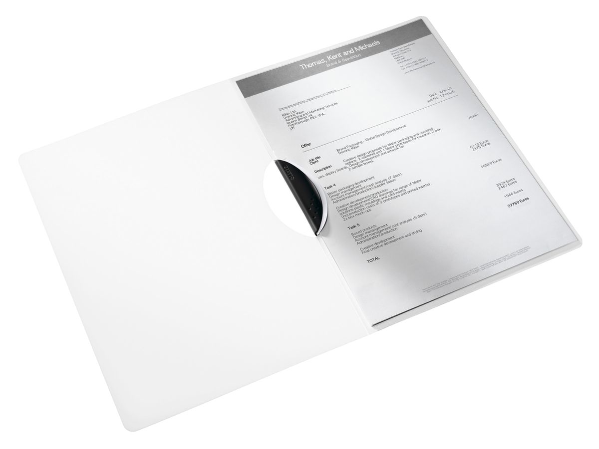 LEITZ Chiusura a fermaglio WOW A4 4185-00-01 bianco 30 fogli (4002432120673)