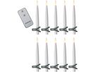 STAR TRADING Bougies LED Paulina 15.5cm 12.064-65 blanc, Remote 10 pcs. (7391482027085)