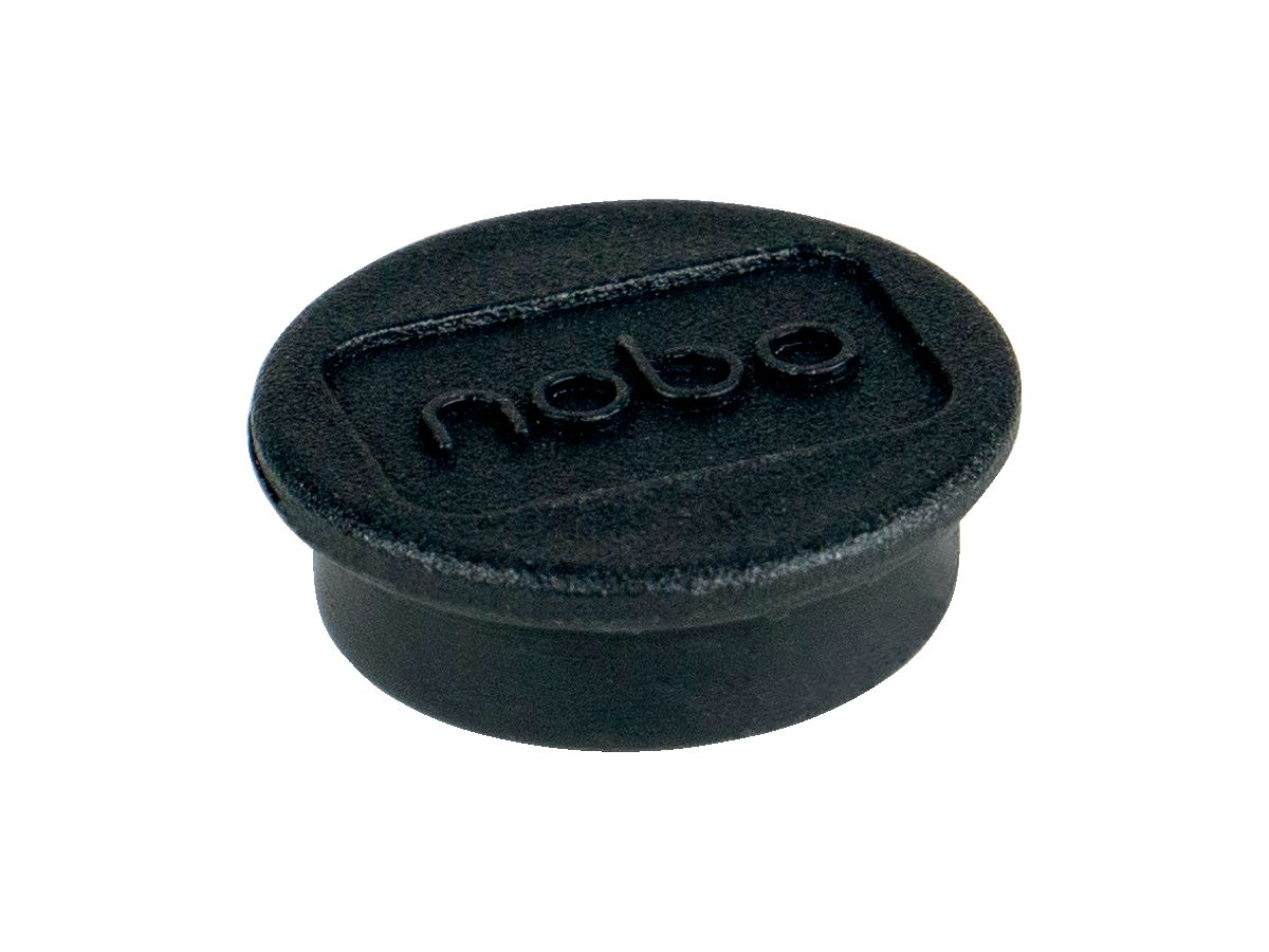 NOBO Aimant ronde 24mm 1915291 noir 10 pcs. (5028252611138)