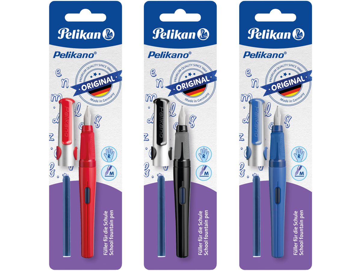 PELIKAN Stylo Plume Pelikano M 300009985 avec cartouche assortis (4012700824493)